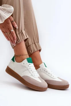 Sneakersy Buty Sportowe Niskie Damskie Białe Uvetta