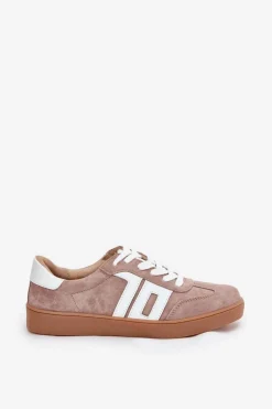 Sneakersy Buty Sportowe Zamszowe Vinceza 79517 Beżowe