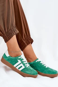 Sneakersy Buty Sportowe Zamszowe Vinceza 79517 Zielone