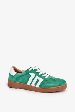 Sneakersy Buty Sportowe Zamszowe Vinceza 79517 Zielone