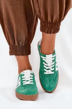 Sneakersy Buty Sportowe Zamszowe Vinceza 79517 Zielone