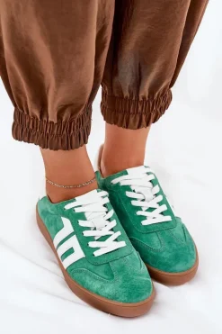 Sneakersy Buty Sportowe Zamszowe Vinceza 79517 Zielone