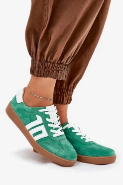 Sneakersy Buty Sportowe Zamszowe Vinceza 79517 Zielone