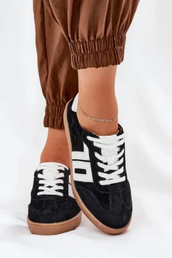 Sneakersy Buty Sportowe Zamszowe Vinceza 79517 Czarne