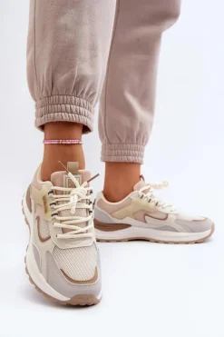 Sneakersy Damskie Big Star NN274A098 Beżowe