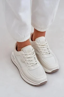 Sneakersy Damskie Big Star NN274A088 Jasnobeżowe