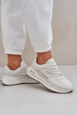 Sneakersy Damskie Big Star NN274A088 Jasnobeżowe
