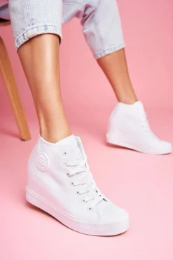 Sneakersy Damskie Big Star Białe FF274A192