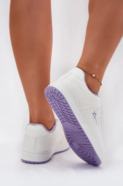 Sneakersy Damskie Big Star RR274A245 HI-POLY SYSTEM Biało-Fioletowe