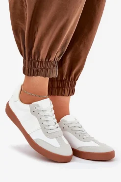 Sneakersy Damskie Big Star RR274371 Biało-Szare