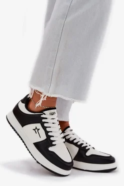 Sneakersy Damskie Big Star RR274A240 HI-POLY SYSTEM Biało-Czarne