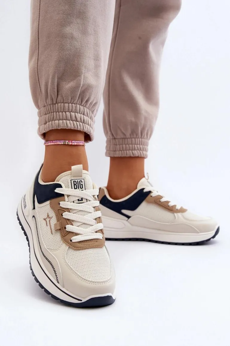 Sneakersy Damskie Big Star NN274A092 Beżowe