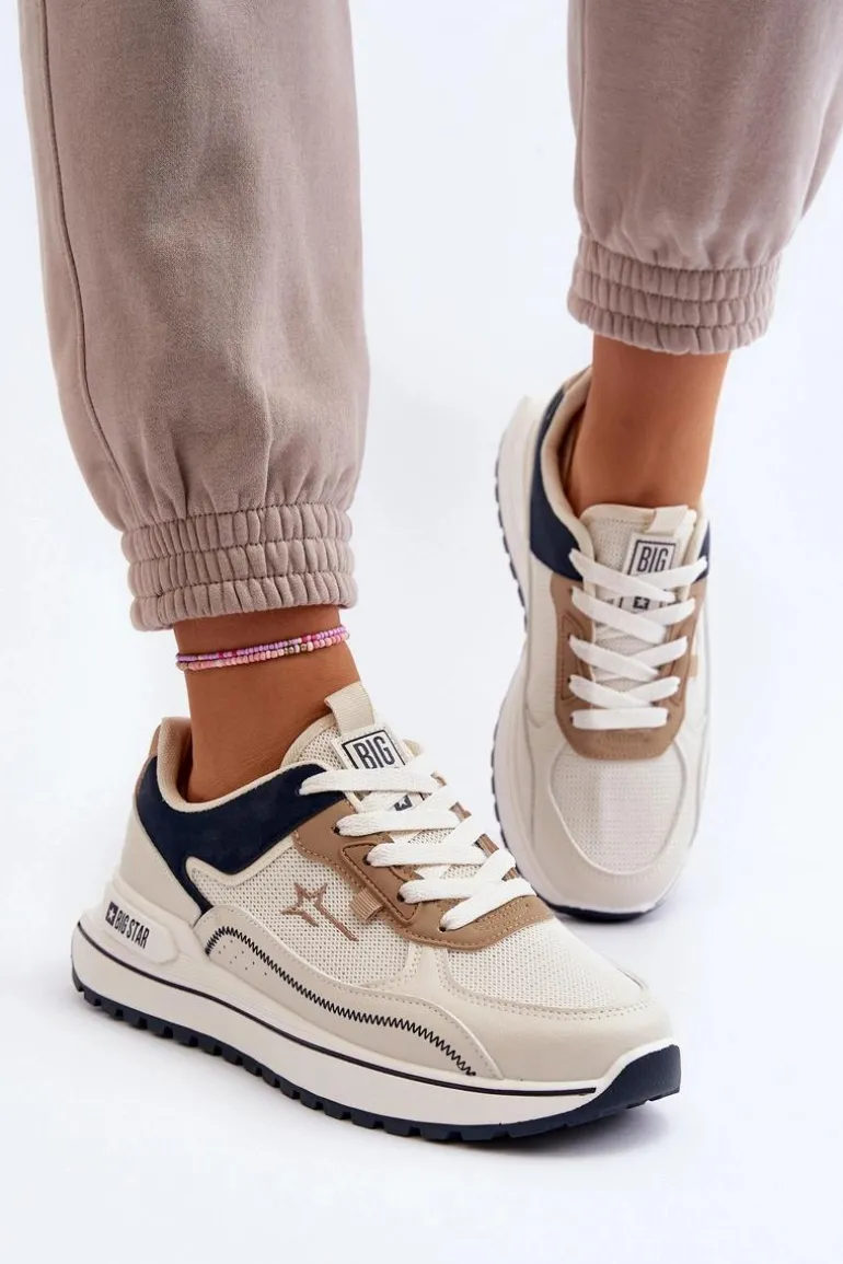 Sneakersy Damskie Big Star NN274A092 Beżowe