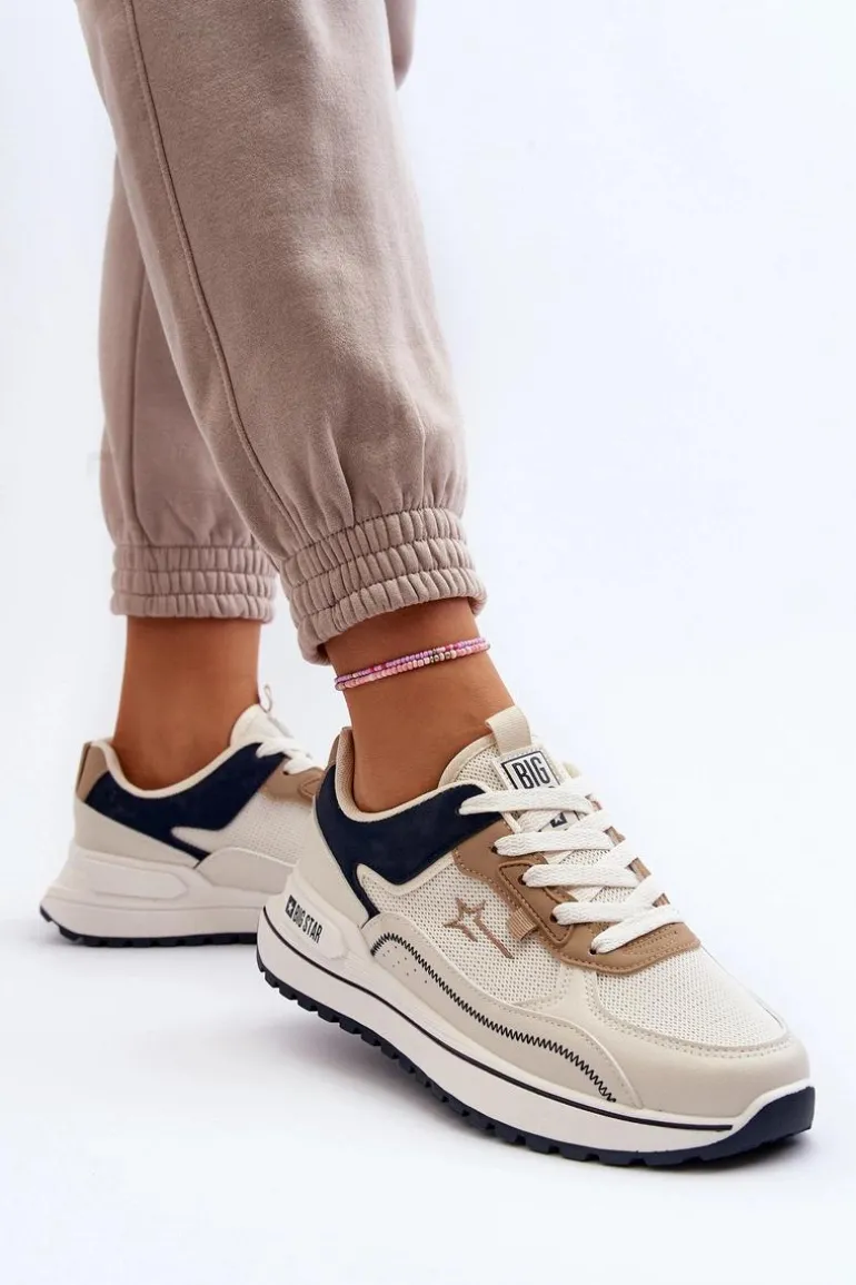 Sneakersy Damskie Big Star NN274A092 Beżowe