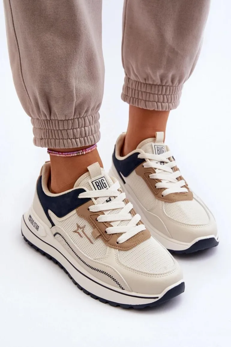 Sneakersy Damskie Big Star NN274A092 Beżowe