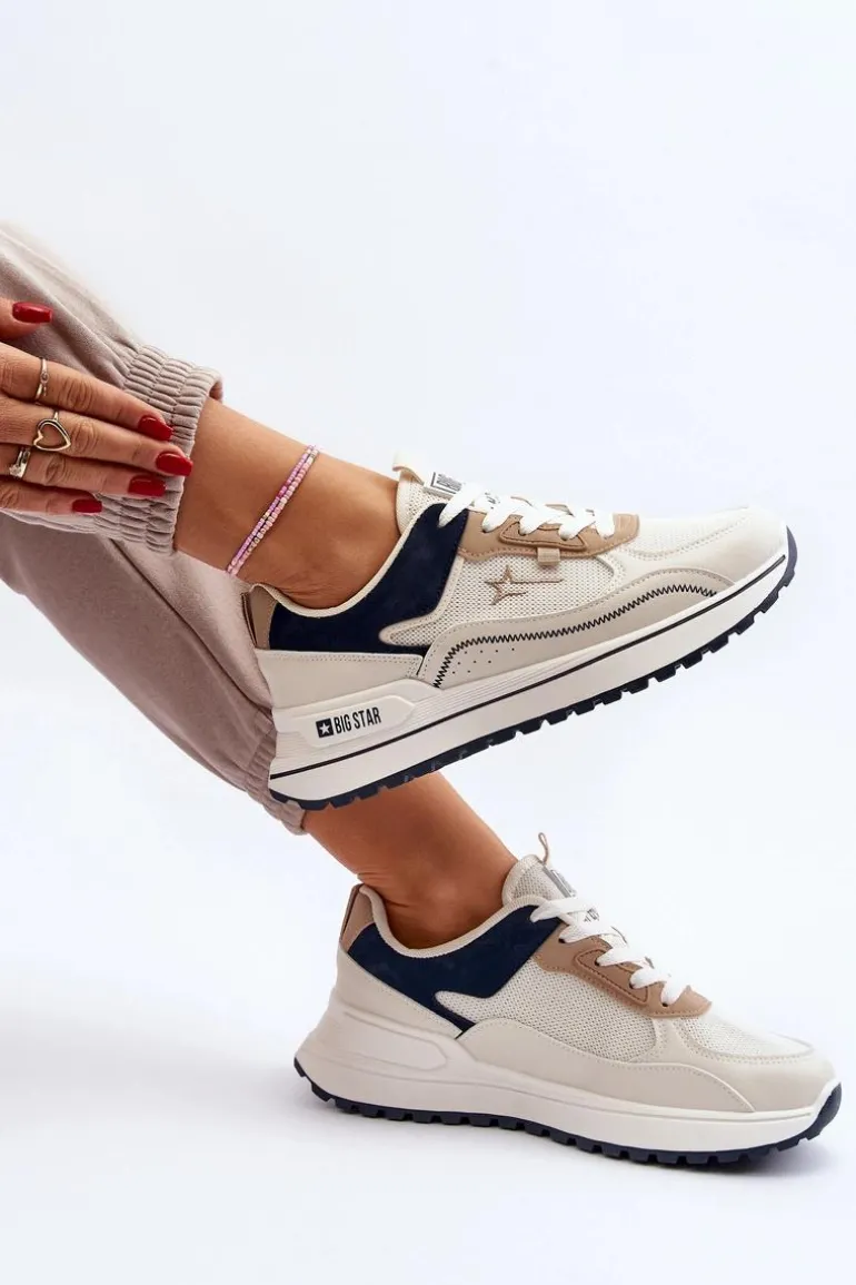 Sneakersy Damskie Big Star NN274A092 Beżowe