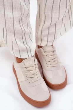 Sneakersy Damskie Big Star RR274806 Beżowe