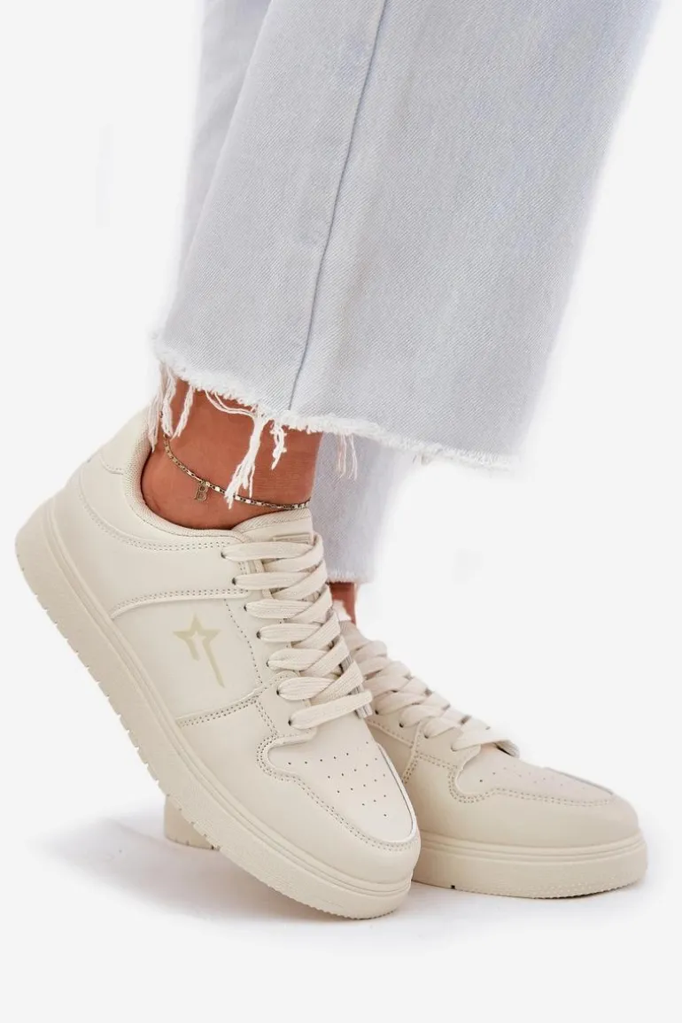 Sneakersy Damskie Big Star RR274A243 HI-POLY SYSTEM Beżowe