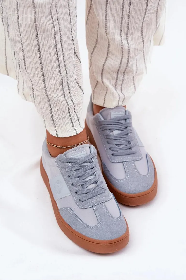 Sneakersy Damskie Big Star RR274805 Niebieskie