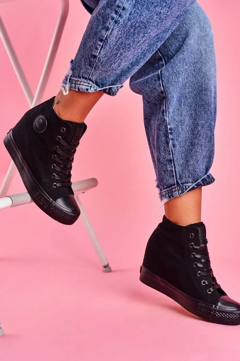 Sneakersy Damskie Big Star Czarne FF274A191