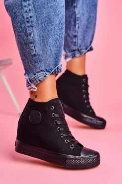 Sneakersy Damskie Big Star Czarne FF274A191