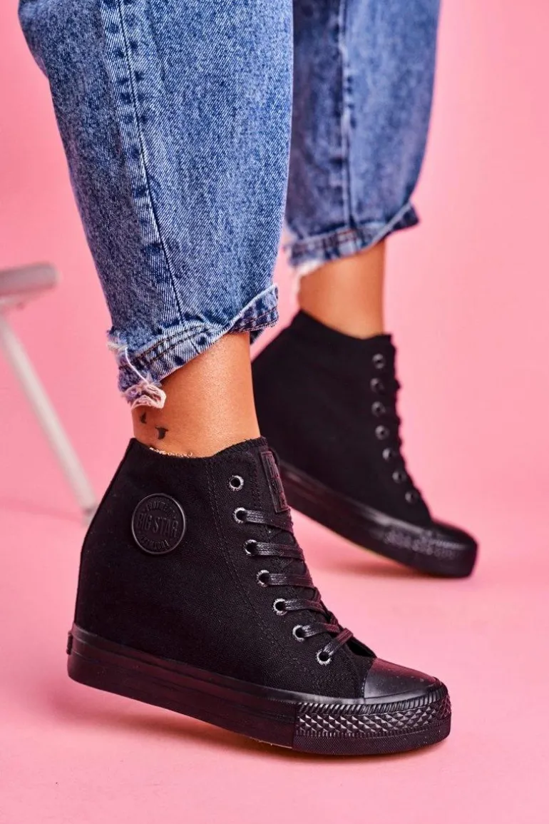 Sneakersy Damskie Big Star Czarne FF274A191