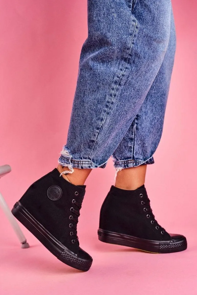 Sneakersy Damskie Big Star Czarne FF274A191