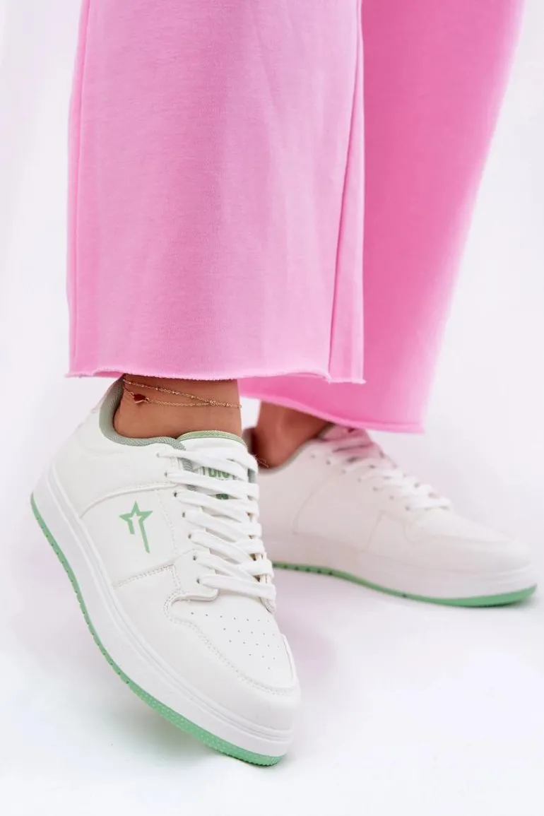 Sneakersy Damskie Big Star RR274A246 HI-POLY SYSTEM Białe