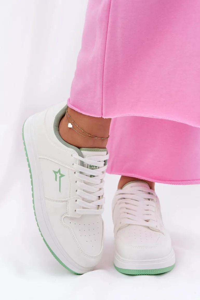 Sneakersy Damskie Big Star RR274A246 HI-POLY SYSTEM Białe