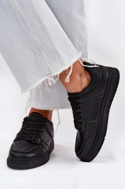 Sneakersy Damskie Big Star RR274A242 HI-POLY SYSTEM Czarne