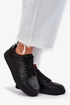 Sneakersy Damskie Big Star RR274A242 HI-POLY SYSTEM Czarne