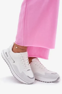 Sneakersy Damskie Big Star RR274A213 HI-POLY SYSTEM Białe