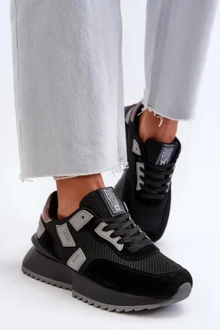 Sneakersy Damskie Big Star NN274975 Czarne