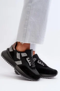 Sneakersy Damskie Big Star NN274975 Czarne