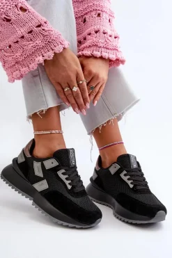 Sneakersy Damskie Big Star NN274975 Czarne