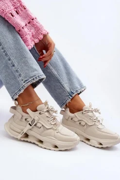 Sneakersy Damskie GOE NN2N4041 Beżowe
