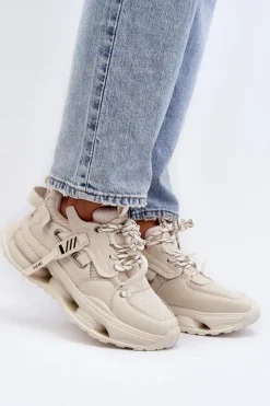 Sneakersy Damskie GOE NN2N4041 Beżowe