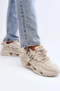 Sneakersy Damskie GOE NN2N4041 Beżowe