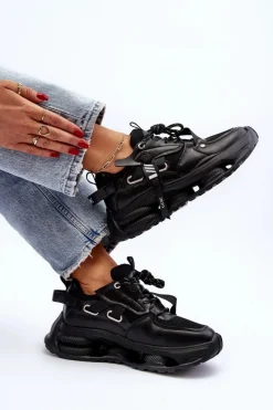 Sneakersy Damskie GOE NN2N4040 Czarne