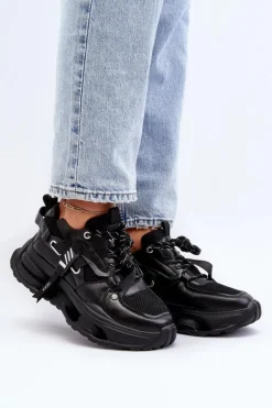 Sneakersy Damskie GOE NN2N4040 Czarne