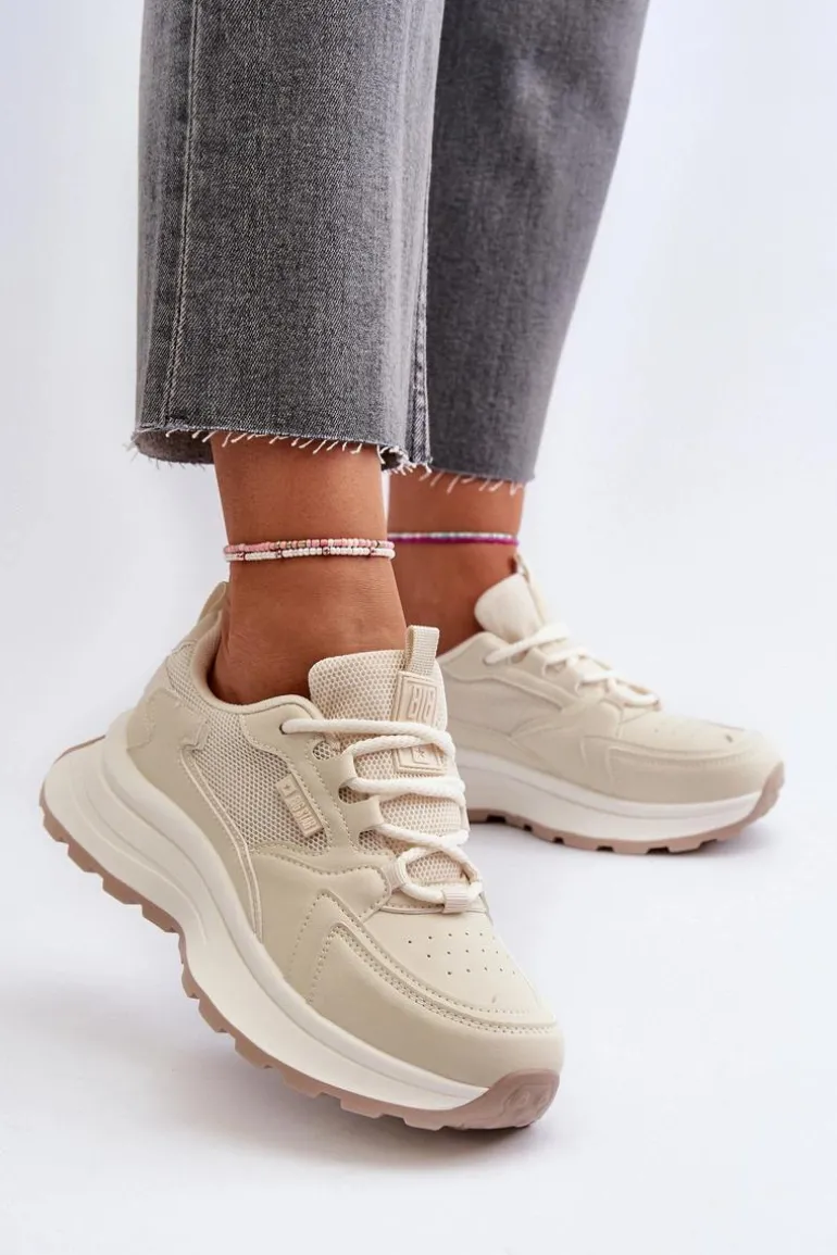 Sneakersy Damskie HI-POLY SYSTEM Big Star NN274A105 Beżowe