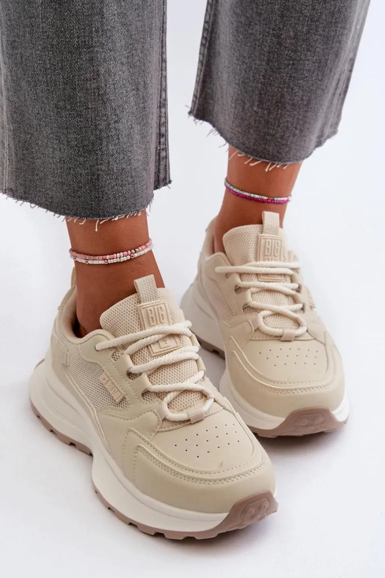 Sneakersy Damskie HI-POLY SYSTEM Big Star NN274A105 Beżowe