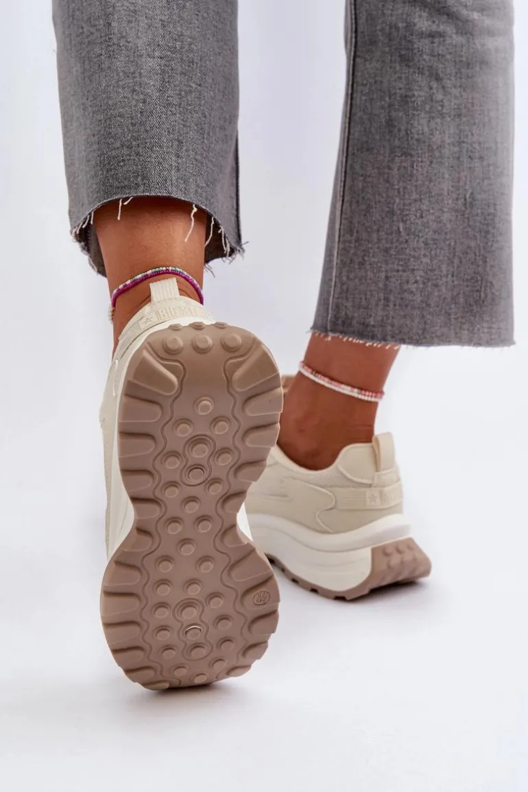 Sneakersy Damskie HI-POLY SYSTEM Big Star NN274A105 Beżowe