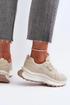 Sneakersy Damskie HI-POLY SYSTEM Big Star NN274A105 Beżowe