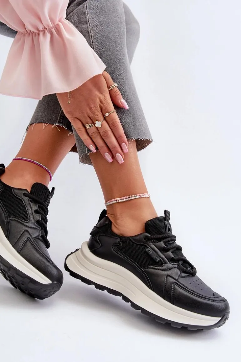 Sneakersy Damskie HI-POLY SYSTEM Big Star NN274A106 Czarne