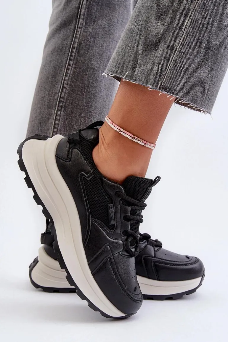 Sneakersy Damskie HI-POLY SYSTEM Big Star NN274A106 Czarne