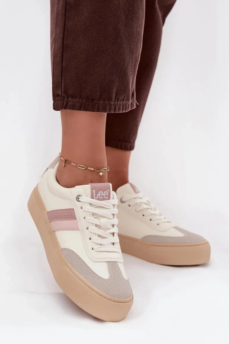 Sneakersy Damskie LEE AILANI WOMEN LOW 50253004.02A Zgaszona Biel