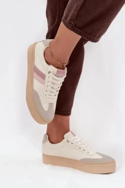Sneakersy Damskie LEE AILANI WOMEN LOW 50253004.02A Zgaszona Biel
