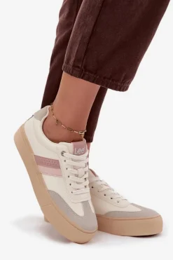 Sneakersy Damskie LEE AILANI WOMEN LOW 50253004.02A Zgaszona Biel