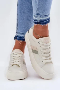 Sneakersy Damskie LEE LAYLA WOMEN LOW 50251003 Zgaszona Biel